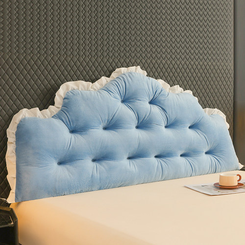 新款床头靠背垫不塌陷卧室床上玩手机靠枕加厚榻榻米防撞靠垫软包