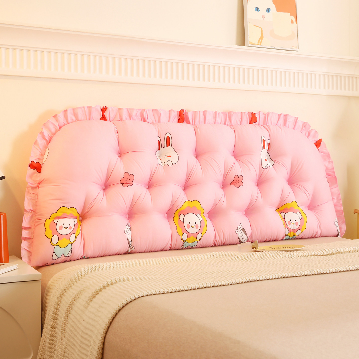 可爱卡通床头靠垫软包宿舍防撞神器卧室床上看书靠枕沙发飘窗靠垫,居家布艺,床头靠垫,淘宝优惠券,粉丝福利购,淘宝优惠卷