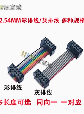 IDC线 扁平灰色排线FC 2.54彩排线-10P12P14P16P20P26P30P34～40P