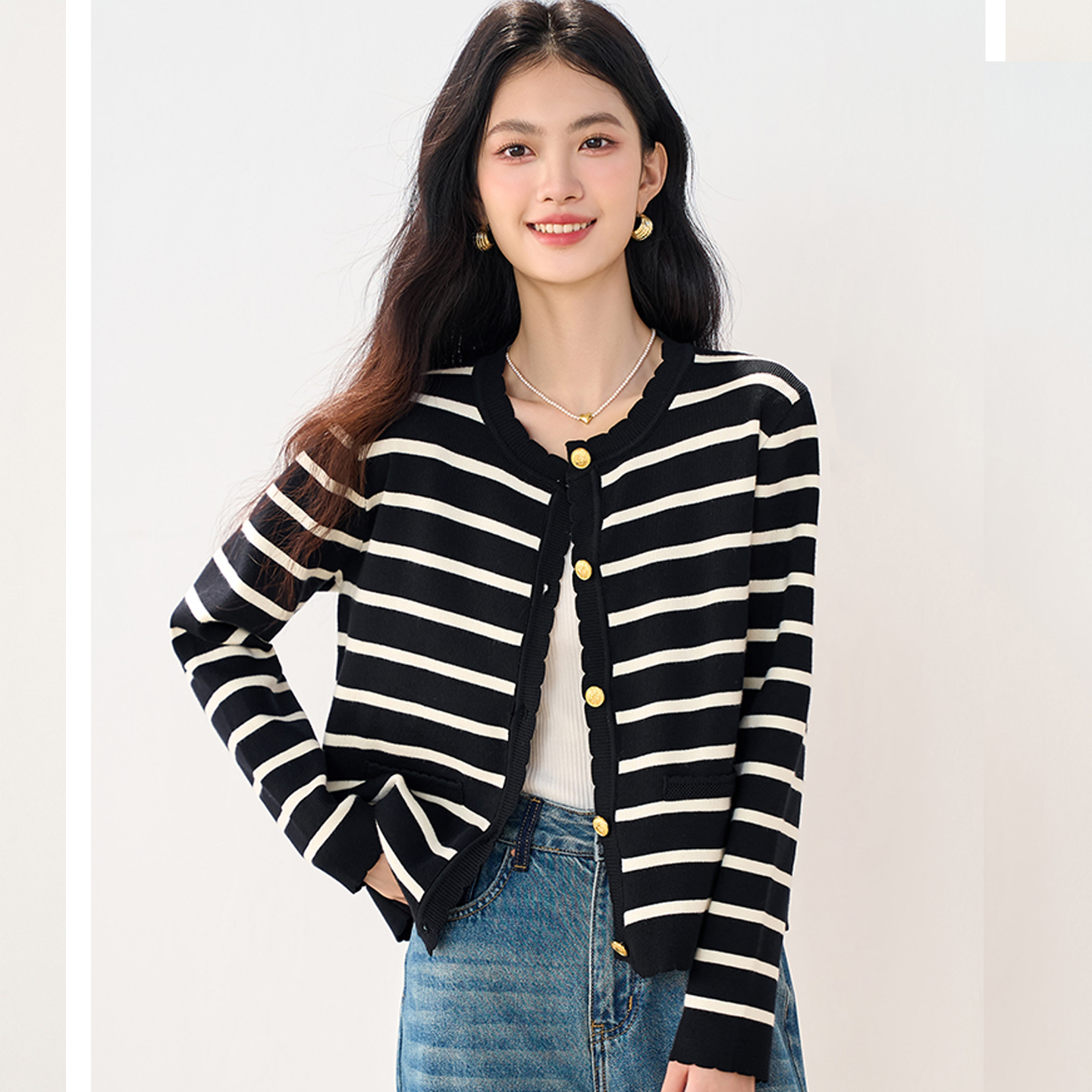 小香风短款毛衣开衫外套女秋冬