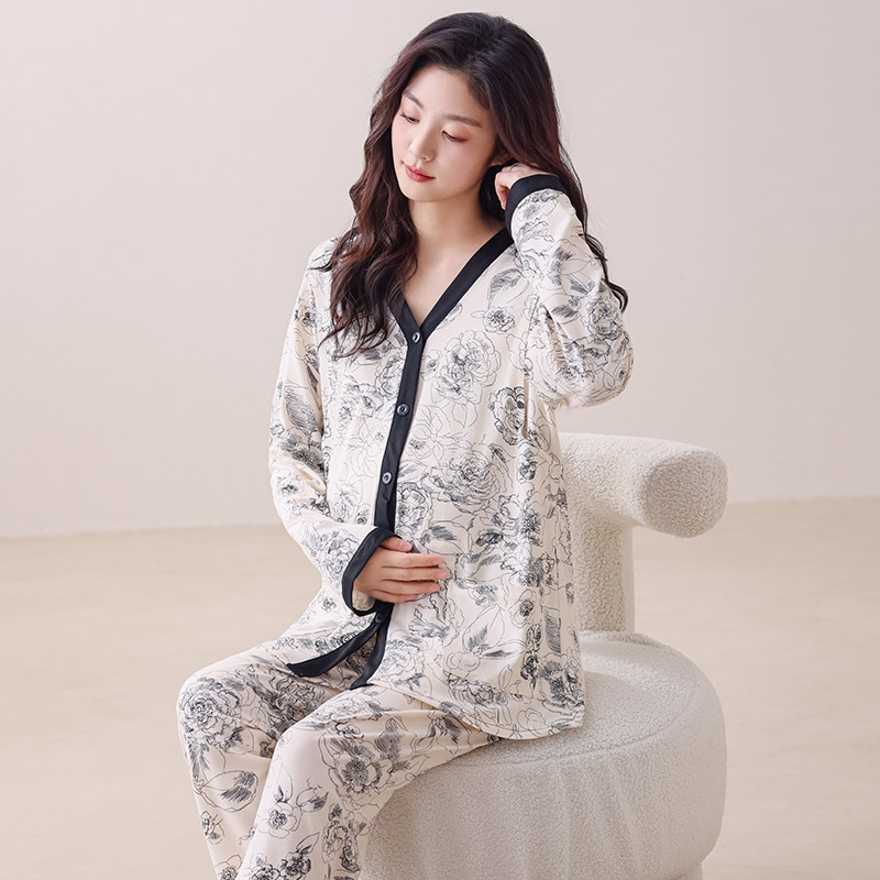 纯棉月子服春秋季34月份产后孕妇睡衣春夏款薄款哺乳喂奶家居服,孕妇装/孕产妇用品/营养,家居服套装,淘宝优惠券,粉丝福利购,淘宝优惠卷