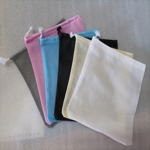 彩色厚无纺布束口袋过季收纳衣物玩具防尘整理袋彩色防黄单靴鞋袋