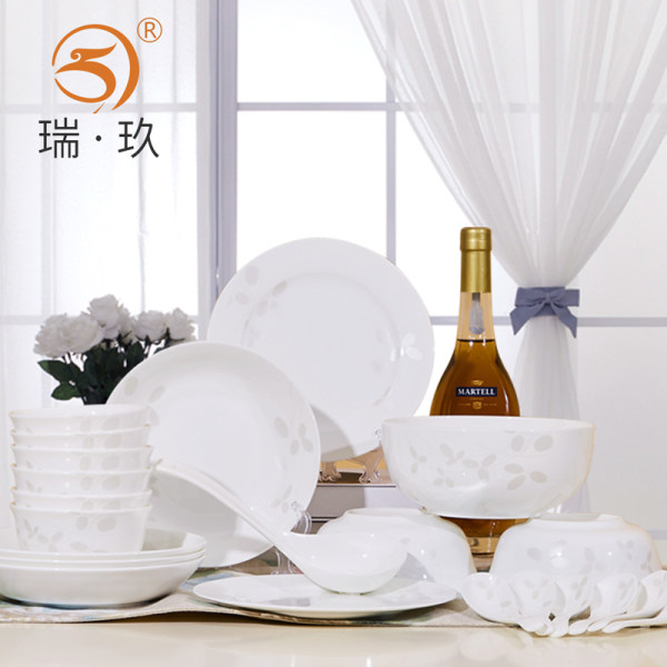 瑞玖 28头 中式骨瓷餐具套装 天猫优惠券折后￥148.8包邮（￥198.8-50）