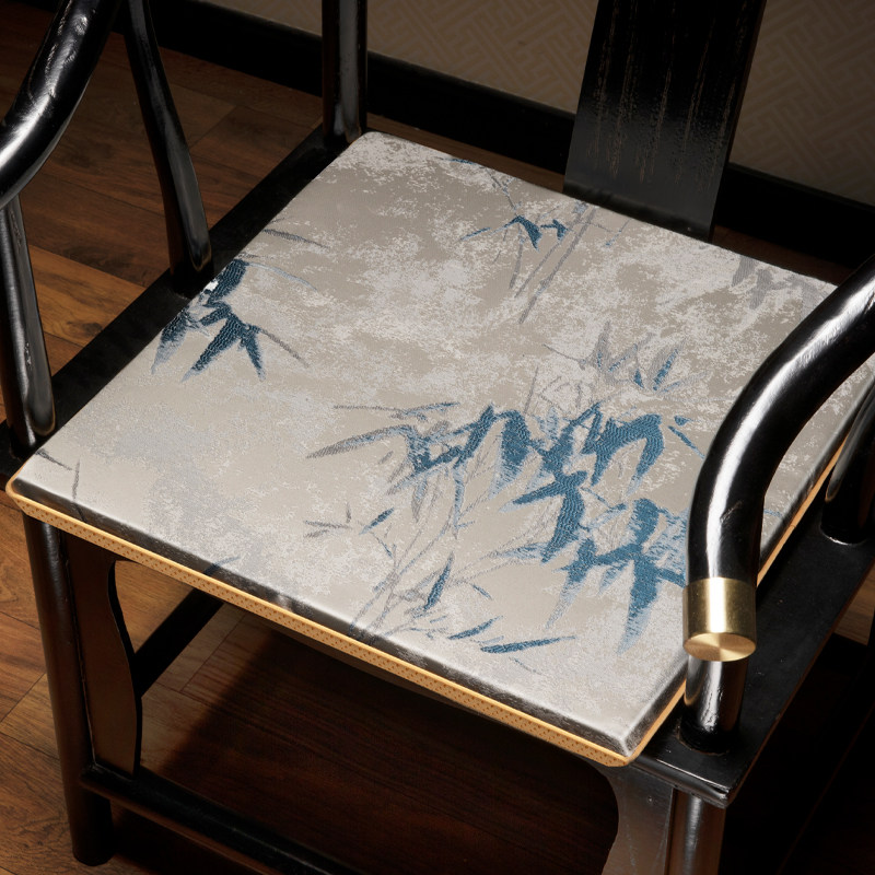 红木沙发坐垫椅垫新中式雪尼尔圈椅屁垫轻奢家用垫子定制高档座垫