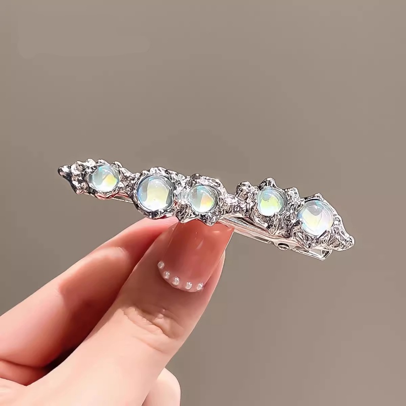 月光石发饰女夏季小众设计高级感