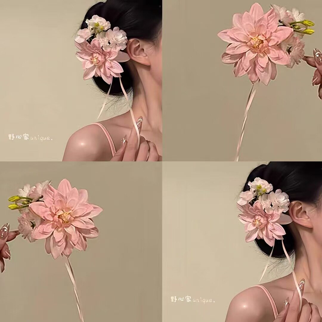 百合花仙~超仙夏季大号花朵抓夹