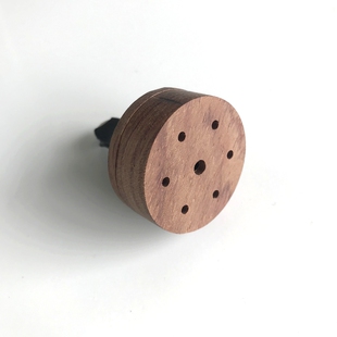 悠闻车载精油扩香木扩香器 天然花梨木汽车香水熏香火山石出风口