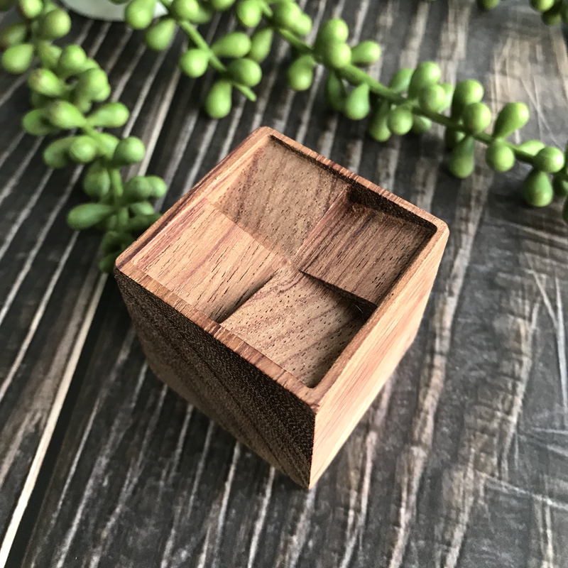 悠闻精油扩香木黑胡桃天然实木手作香薰木车载室内随身熏香摆件