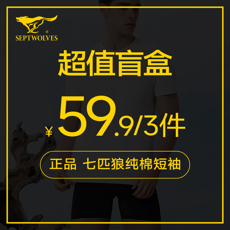 七匹狼男士短袖打底汗衫体恤上衣