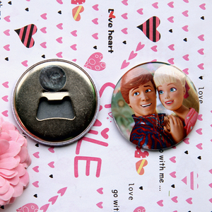 创意徽章定做 58mm冰箱贴 磁性胸卡 胸章开瓶器 个性礼物创意礼品