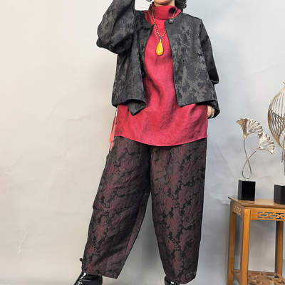 休闲透气拉风宽松女士休闲裤子