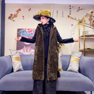 9939冬季 气质轻奢百搭复古通勤宽松休闲风女士马甲 时尚