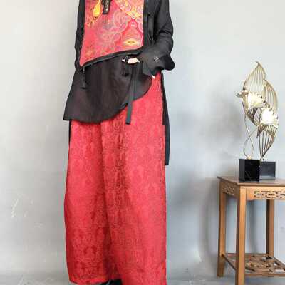 阔腿民族风上档次裤子