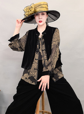 K269秋季新款爆款时尚百搭气质复古休闲上衣