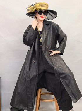 75657春季新款爆款时尚百搭气质复古休闲皮衣外套