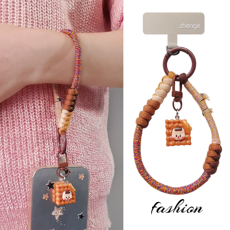 手机挂绳手腕编织棉质结实挂饰