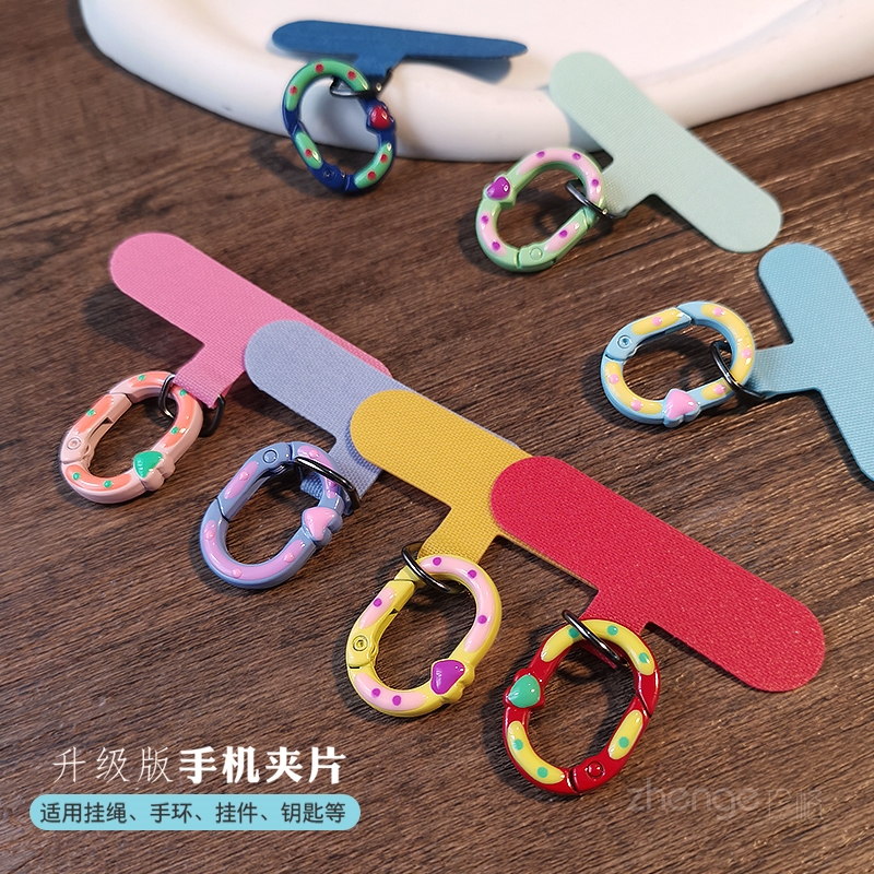 双面爱心波点椭圆圈扣卡条夹片
