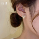 小巧精致爱心耳环女秋冬气质独特小众高级耳钉2026新款 巨好看 爆款