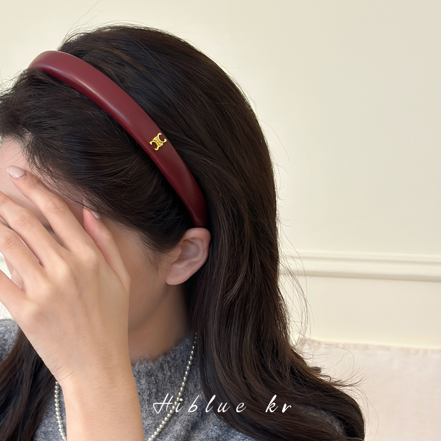 海蓝蓝凯旋门皮质高颅顶细发箍