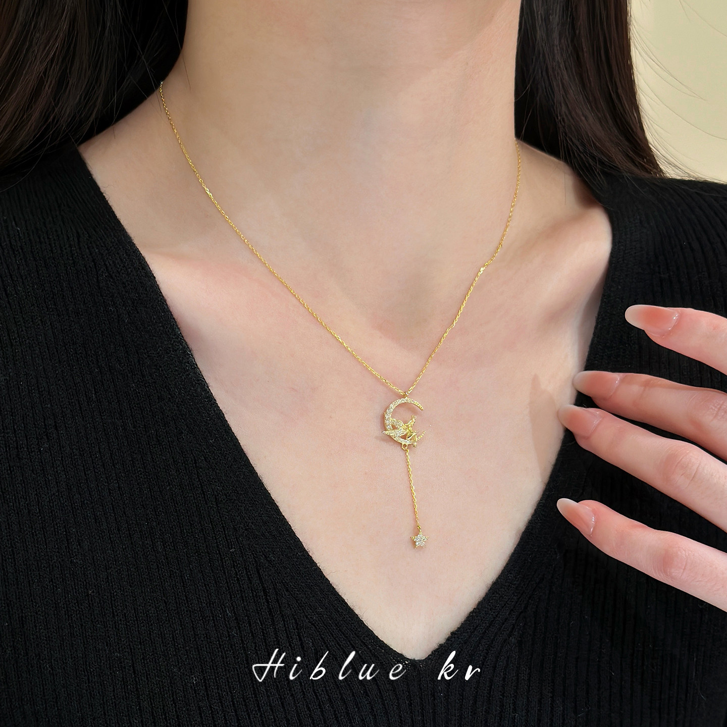 法式天使项链长款女夏天轻奢小众高级感气质锁骨链颈链2026新款