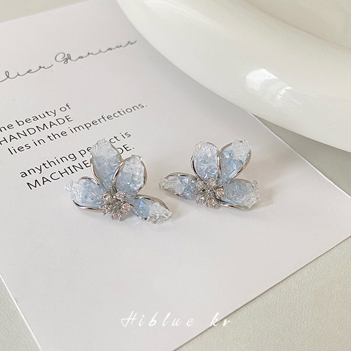 925银针小众设计感高级洋气耳环