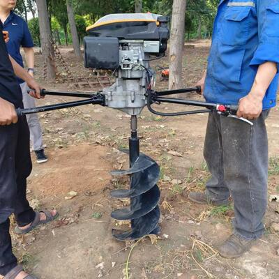 山地斜坡光伏手扶钻孔机