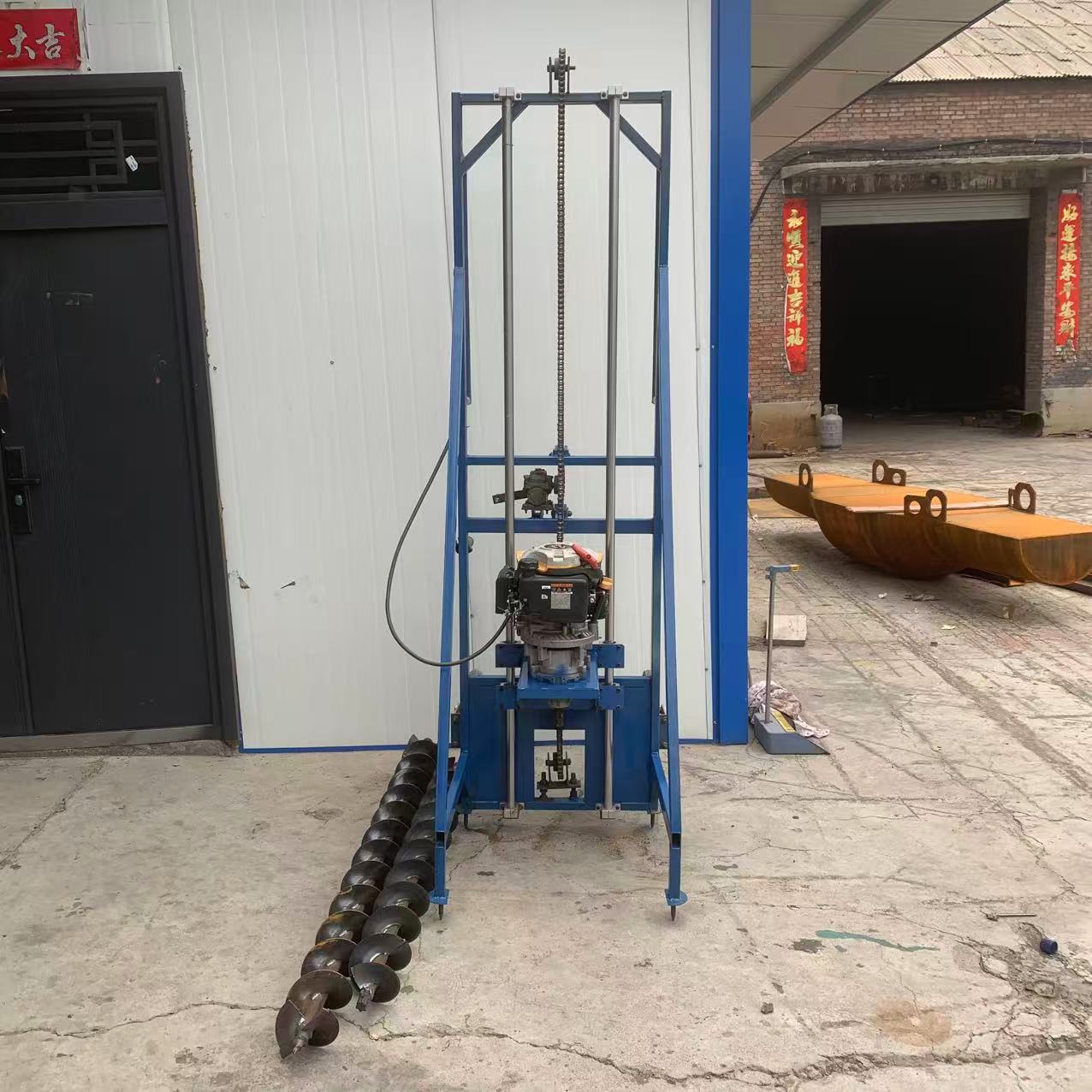 小型地质探测采样钻孔螺旋钻