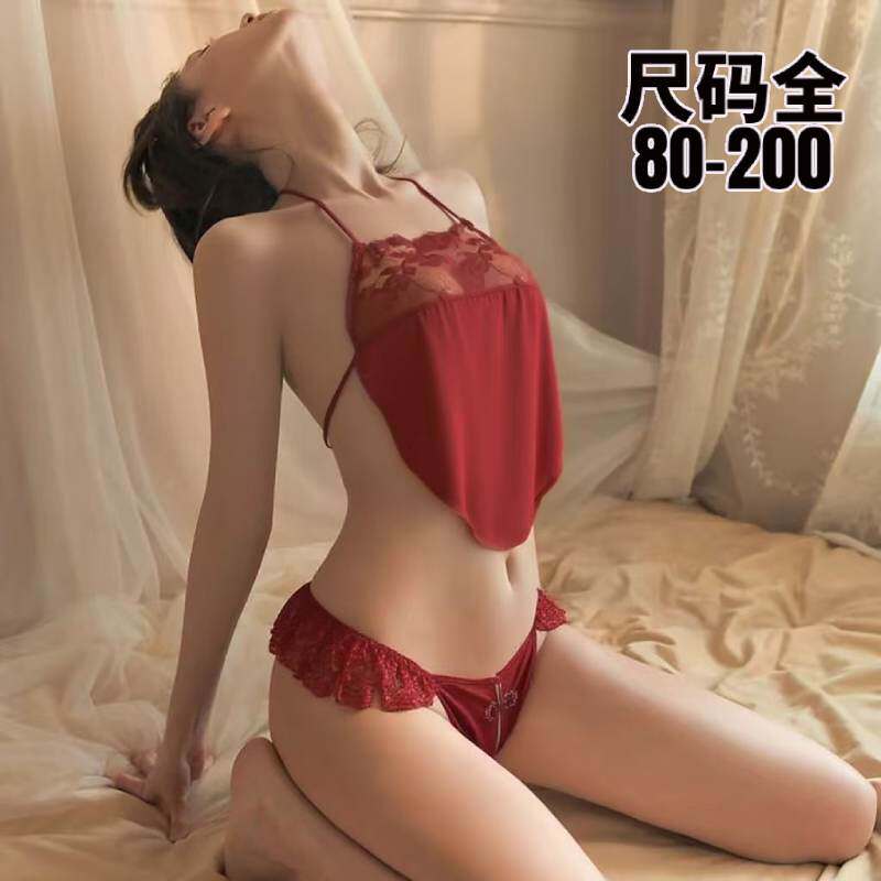 大码性感睡衣2025新款胖mm200斤纯欲复古高级套装睡裙女肚兜免脱