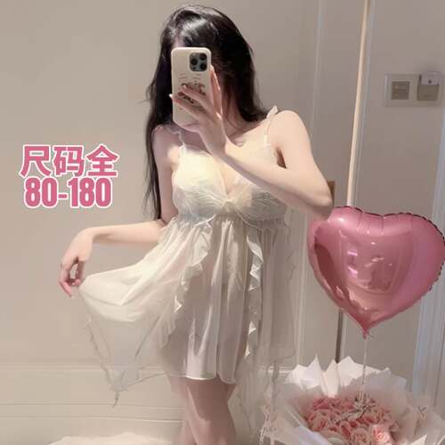 大码白色吊带睡裙新款