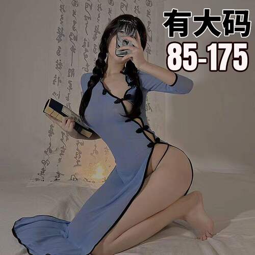大码民国风薄款旗袍长款