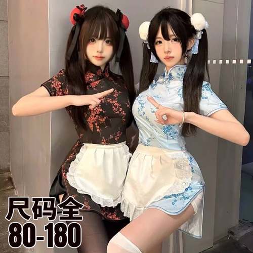 大码中国娃娃套装旗袍2025新款