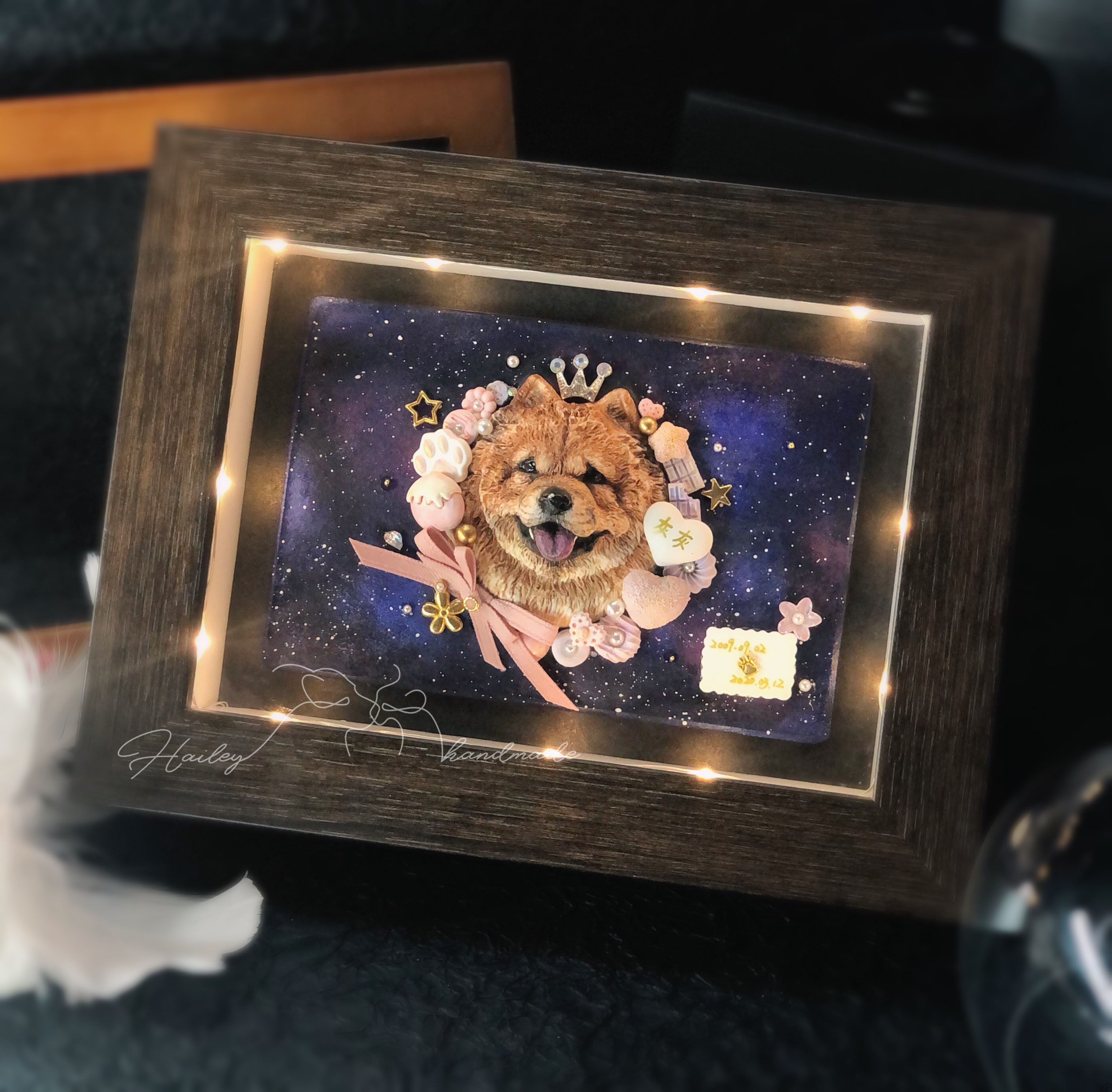 Beaver's work Original Pets customized Anniversary gift Dual use Hand drawn Cats and dogs head portrait Photo frame Decorative paintingin the Pet/Pet food and supplies , Pet accessories (New) , Pets Gallery,Surrounding postcards  category - from Buy2taobao.com to provide professional Taobao agent buy service