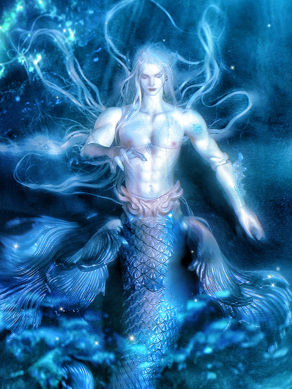 月夜行歌人鱼阿克琉斯akheilos2.0|53精灵特6|140壮叔体鲛人尾款