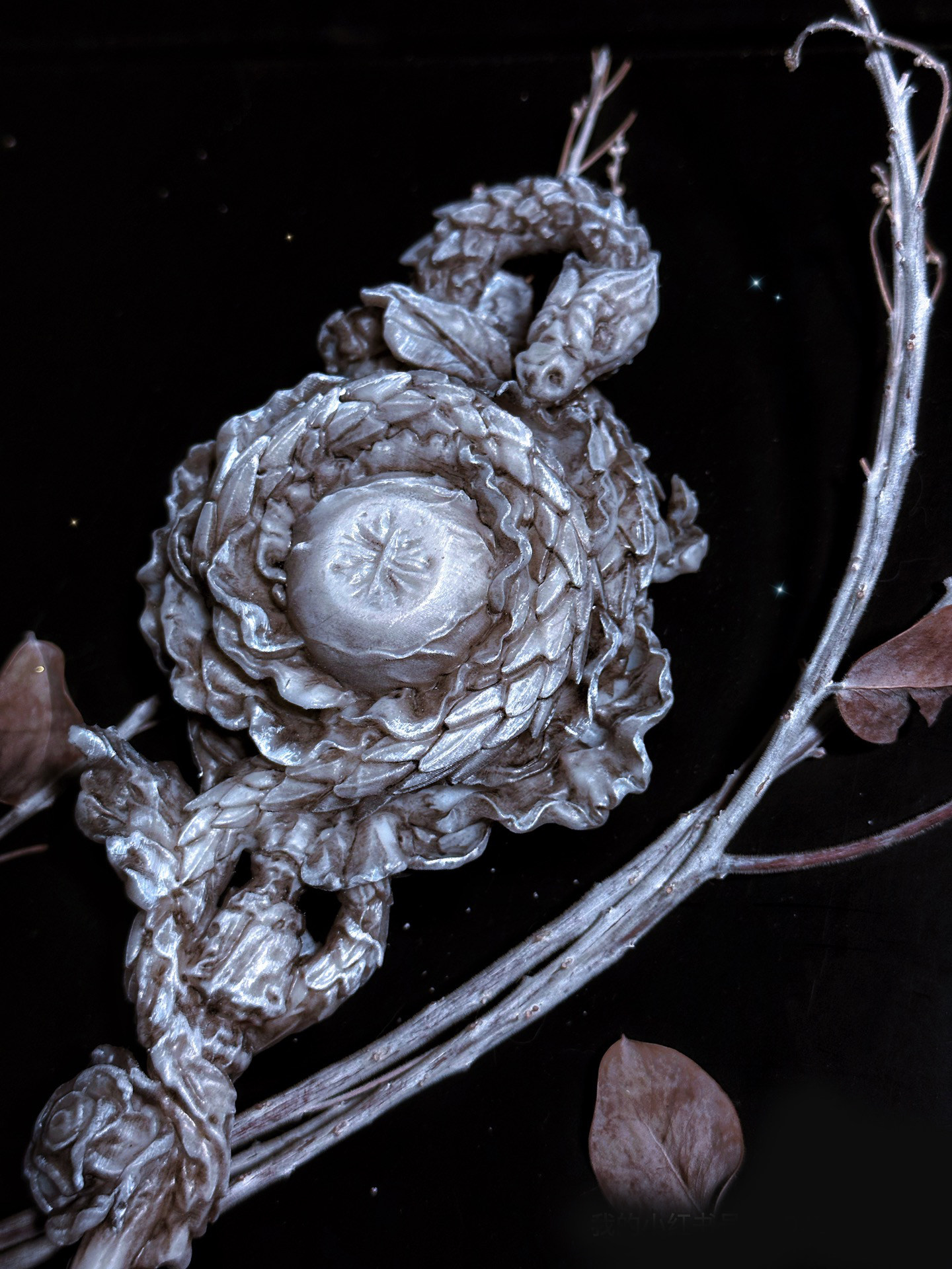 月夜行歌纳吉尼同人哈利波特斯莱特林魔镜手持化妆镜【蛇魇】现货