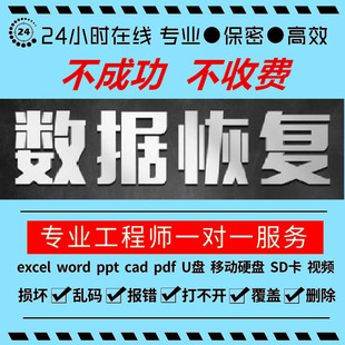 WPS-Excel-Word-PPT修复PDF文档表格U盘乱码损坏覆盖删除文件恢复