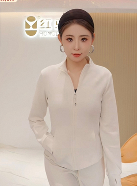 【大美唤粉丝专享】女士立领修身透气瑜伽外套H5N7798