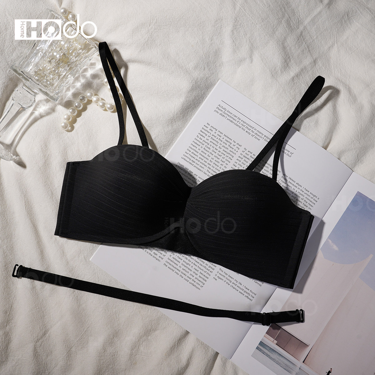 【大美唤粉丝专享】无痕镂空内衣聚拢纯欲收副乳文胸HDYJH2107,女士内衣/男士内衣/家居服,抹胸,淘宝优惠券,粉丝福利购,淘宝优惠卷