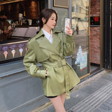 【现货】新款23春PU皮衣外套627-P135-K198，女装皮衣，浙宝113