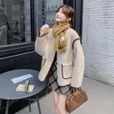 【现货】羊羔毛皮毛一体颗粒外套066-P165-K248，女装皮草，浙宝113