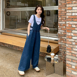 【大货已出】牛仔连体背带阔腿裤694-P115-K168，女装连体裤，浙宝113