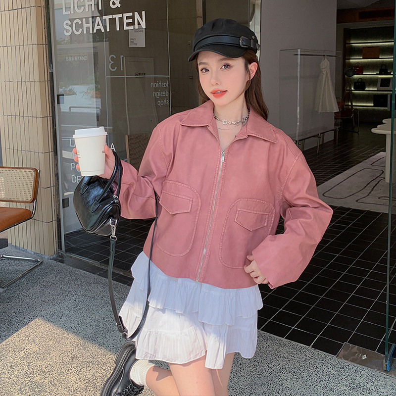 【现货】PU皮皮衣外套868-P135-K188,女装皮衣,浙宝113