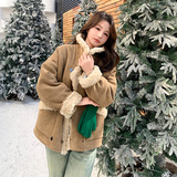 【新款】麂皮仿皮草皮毛一体252-P185-K268，女装派克服，浙宝113