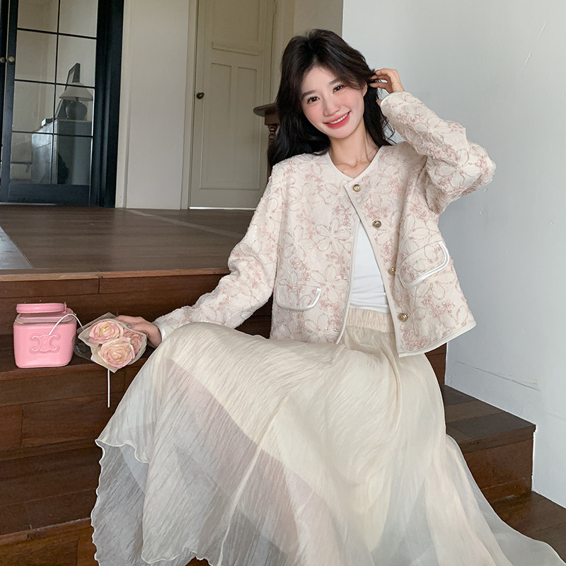 【现货】重工蕾丝提花短外套529-P155-K218,女装短外套,浙宝113