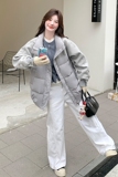 高级感拼接羽绒服女2025冬季新款学院风减龄加厚保暖白鸭绒短外套，女装羽绒服，浙宝113