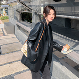 【大量现货】蛋白皮秋西装皮衣外套629-P125-K188，女装皮衣，浙宝113
