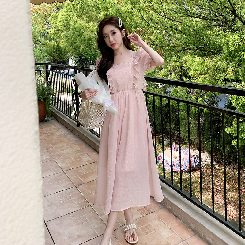 【大货已出】超仙肌理感蕾丝拼接泡泡纱裙831-P105-K158,女装连衣裙,浙宝113