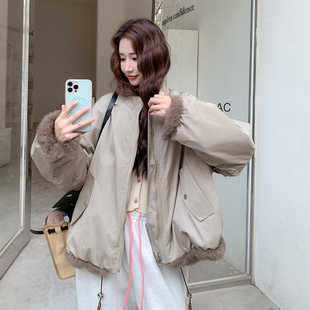 P205 C51 两面穿仿皮草派克服 K308 大货已出