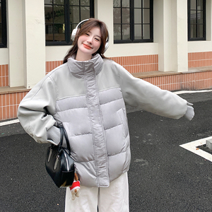 【大货已出】90绒毛呢拼接羽绒服 520-P265-K388图片