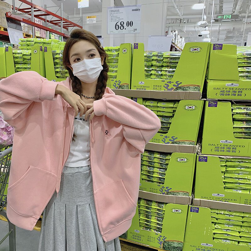 【现货】减龄卫衣连帽外套2C281-655-P115-K168,女装短外套,浙宝113