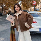 【大货已出】复古麂皮羊羔毛皮毛一体209-P155-K228，女装派克服，浙宝113